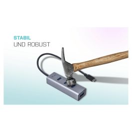 I-tec Hub USB-C con 4 Puertos USB 3.0 para Ordenador Portátil, Tablet y Teléfono Inteligente, Conexión Rápida de Datos y Carga