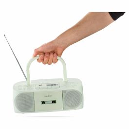 Medion AAAQL64902 Radio CD K7 FM 2x3W RMS, Verde