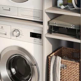 Emuca Tabla de planchar plegable y extraíble para mueble Iron 2, Acero y Madera