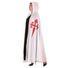 Creaciones Llopis Disfraz Adulto Capa Santiago Blanca Talla L