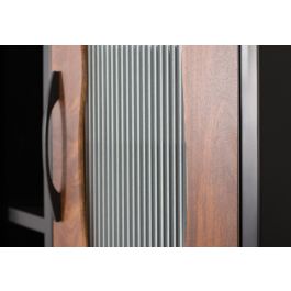 GINER Y COLOMER Vitrina Industrial de Madera de Mango y Metal 198 cm