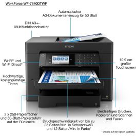 Epson Impresora de Inyección de Tinta WF-7840DTWF