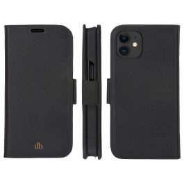 dbramante1928 New York Flip Case 2 en 1 Funda de Cuero Completo con Bolsillo para Tarjetas Night Black para Apple iPhone 11 y XR