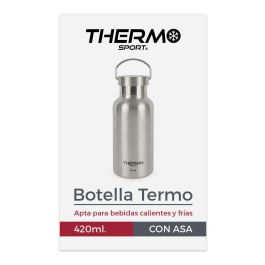 Thermosport Botella Termo de Acero con Asa, 420 ml, 18 cm de alto (6 Unidades) Thermosport Botella Termo de Acero con Asa, 420 ml, 18 cm de alto (6 Unidades)