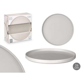 Plato Llano 26 Cm Liso Gris Vessia (12 Unidades) Plato Llano 26 Cm Liso Gris Vessia (12 Unidades)