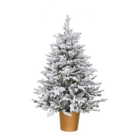 Árbol de Navidad Dorado Polietileno Nevado 58 x 58 x 90 cm Precio: 60.95000021. SKU: B12TSMK4JL