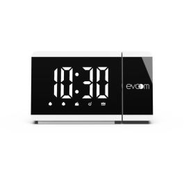 Evoom EV304588 Despertador proyector, Blanco, Radio FM, 2 Alarmas, Proyección de hora Precio: 30.94999952. SKU: B1983NZFVC