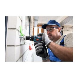 Bosch GSB 12V-15 Professional Taladro Percutor Atornillador a Batería 12V, Motor Sin Escobillas, 2 Baterías 2Ah, 1300 RPM, Par 30 Nm, Incluye 25 Brocas y Maletín