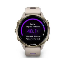 Garmin Forerunner 970 Reloj Inteligente Deportivo GPS, Pantalla AMOLED Táctil 1.4", Titanio Soft Gold 47mm, Compatible con iPhone y Android
