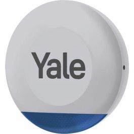 Yale YAL1745589372828 Sirena de exterior para alarma inteligente – 100 dB y luces LED intermitentes – Gris