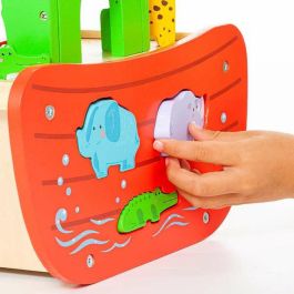 Molto Arca de Noé de madera con 17 piezas, ideal para niños a partir de 3 años Molto Arca de Noé de madera con 17 piezas, ideal para niños a partir de 3 años