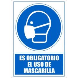 Archivo 2000 Señal "Obligatorio Uso De Mascarilla" 210x297 Pvc Azul Y Blanco Precio: 2.95000057. SKU: B1AALWEQZG