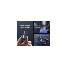 UGREEN Cargador Rápido para Coche 130W 3 Puertos USB-C y USB-A, Carga Rápida para Portátil, Teléfono Móvil, Tablet, Batería Portátil, Color Gris, Ref: 35025
