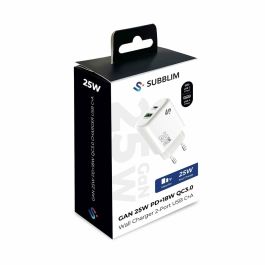 Cargador de Pared Subblim SUBCHG-6G2510 Blanco 25 W