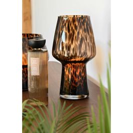 DKD Home Decor Jarrón Moderno de Cristal en Colores Marrón y Negro, con Medidas de 16.5 cm de Ancho, 16.5 cm de Largo y 29 cm de Alto DKD Home Decor Jarrón Moderno de Cristal en Colores Marrón y Negro, con Medidas de 16.5 cm de Ancho, 16.5 cm de Largo y 29 cm de Alto