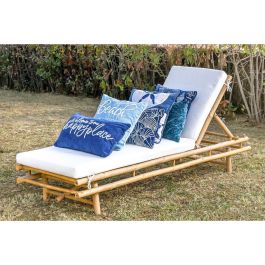 Tumbona Terraza Y Jardin DKD Home Decor Marron Crudo 75 x 36 x 211 cm