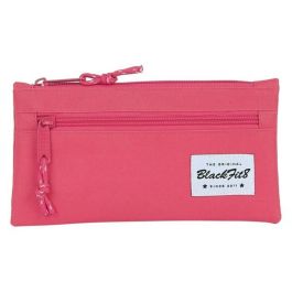Blackfit8 Portatodo Escolar Doble Cremallera Diseño Fresa Rosa Poliéster 600D