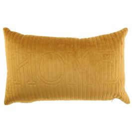 Home Deco Factory Cojín Lounge Palabra Bordada con Cremallera Desenfundable 50x30x10 cm
