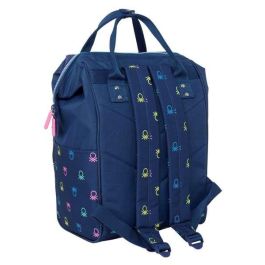 Mochila para Portátil Benetton Cool Azul marino 27 x 40 x 19 cm Mochila para Portátil Benetton Cool Azul marino 27 x 40 x 19 cm