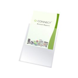 Funda Portadocumento Q-Connect Din A7 150 Micras Pvc Transparente Con Uñero 84x115 mm 25 unidades