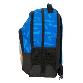 Mochila Escolar Hot Wheels Let's race Azul Negro 32 x 42 x 15 cm