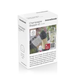 Set de Tapones para Champán Fizzave InnovaGoods Pack de 2 uds Set de Tapones para Champán Fizzave InnovaGoods Pack de 2 uds
