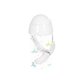 Safta Botella portaliquidos 500 ml apertura automatica con pajita preescolar