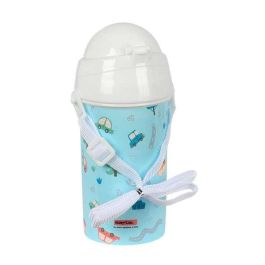 Botella Portaliquidos Safta 500 mL Apertura Automatica Con Pajita Safta Preescolar 195x73x73 mm