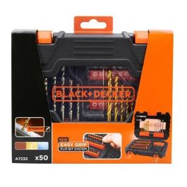 NEGRO Y DECKER Caja 50 accesorios taladrado atornillado A7232 NEGRO Y DECKER Caja 50 accesorios taladrado atornillado A7232