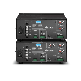 Crown 135MA Mezclador Amplificador 35W para Audio Comercial con 3 Entradas y Salida de 8 Ohmios