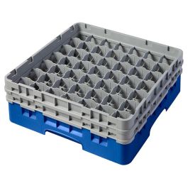 CAMBRO - 49S434-168 - Cesta de lavado 49 comp. 2 alturas - 6 cm Ø máx. - alt. máx. 13,5 cm - 50 x 50 x 18,4 cm - Azul Precio: 66.50000038. SKU: B144L62WLB