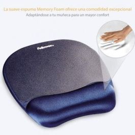 Fellowes Alfombrilla con Reposamuñecas Memory Foam Azul