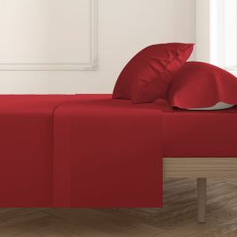 Sábana Encimera Hosteline Rojo Cama de 120