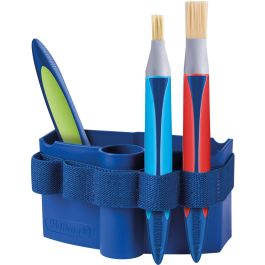 Pelikan griffix Starter Set 5er - Juego de 5 Pinceles Sintéticos Chatatos/Planos - Azul, Verde, Naranja, Rojo, Amarillo