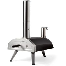 Ooni UU-P0AD00 Horno de Pizza Exterior, Acero Satinado Negro, 500 °C