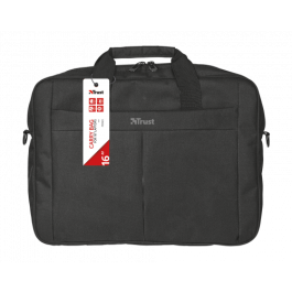 Trust Primo, Maletín Color Negro Para Portatil De Hasta 16'' Compartimento Principal Acolchado Y Correa Para El Hombro Ajustable Trust Primo, Maletín Color Negro Para Portatil De Hasta 16'' Compartimento Principal Acolchado Y Correa Para El Hombro Ajustable
