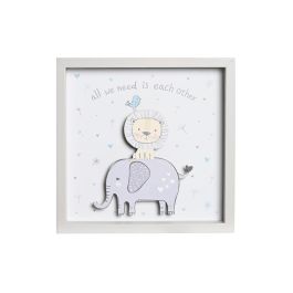 DKD Home Decor Baby safari 22 Decoración Luminosa Blanco Gris 23 x 23 x 4 cm (6 Unidades) Precio: 38.69000047. SKU: B1K82J92R6