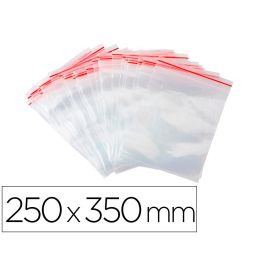 Bolsa Plastico Autocierre Q-Connect 250x350 mm Paquete De 100 Unidades