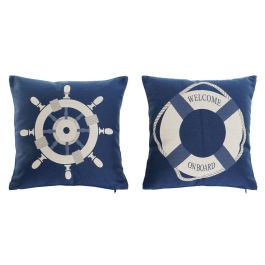 Cojin Atlantico DKD Home Decor Azul Blanco 10 x 45 x 45 cm (2 Unidades) Precio: 26.8899994. SKU: B1GDFPHDEK