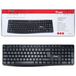 Equip Kabelgebundene USB Keyboard schwarz. italieni