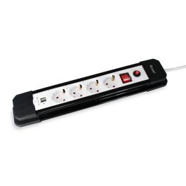 Equip Regleta con 4 Tomas + 2 USB, Cable de 1.5 m, Botón de Apagado/Encendido Precio: 15.99495975. SKU: S7802792