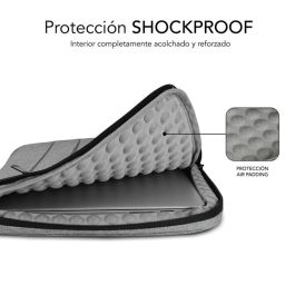 SUBBLIM Funda Air Padding 360 Sleeve 15,6" Light Grey SUBBLIM Funda Air Padding 360 Sleeve 15,6" Light Grey