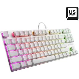 Sharkoon PureWriter TKL RGB Teclado Mecánico Gaming Blanco US-Layout, Switches Kailh Blue Precio: 104.49999956. SKU: B1BKZWNKRS