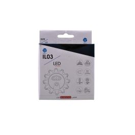 M-Tech Baliza 12+3 Led AAA MTECIL03 Econop de Goma con 9 Modos de Funcionamiento y Faro Linterna Blanco