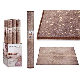 Alfombra Marron 100X150Cm Con Manchas Doradas Giftdecor (9 Unidades)