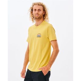 Camiseta de Manga Corta Hombre Rip Curl 00IMTE-8126 Amarillo