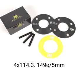 Omp OMPS08270501 Separadores 5 mm PCD 4x114.3 CBH 64.1 Espárragos M12x1.5 para Acura, Honda, Rover