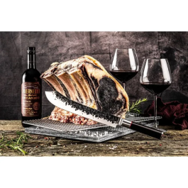 Forged Cuchillo de carnicero FOR8720039623583 - Acero japonés 440C, Mango de madera de Dalbergia, L 25,5 cm Precio: 65.49999951. SKU: B1ANLJLWZH