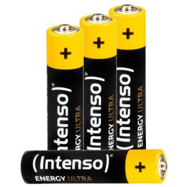 Intenso Pilas Alcalinas Energy Ultra AAA LR03 Pack-4 7501414 (1.5V, 1250 mAh, 5 Años Vida Útil) 4 Unidades