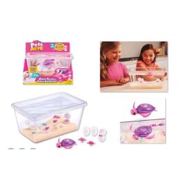 Zuru Pets Alive Set de Juego Tortuga con 3 Mini Tortugas en Terrario, Interactivo con Sonidos y Pilas LR44 Incluidas, +3 Años